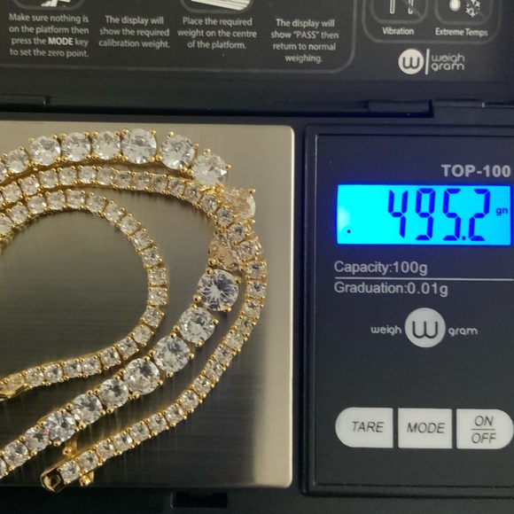 20ct Gradient Tennis Necklace - Picture 12 of 14